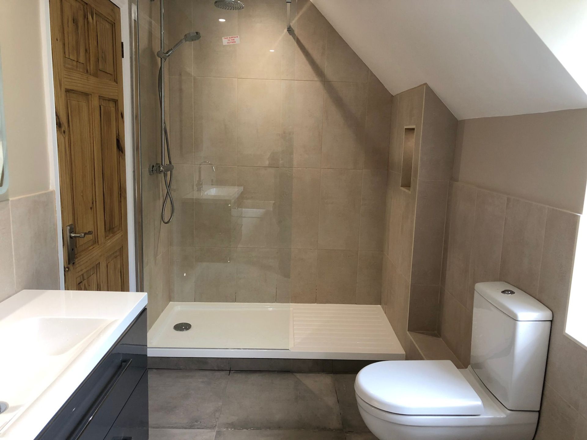 Full plant room installation with Ideal gas boiler, Hurricane cylinder and expansion vessel